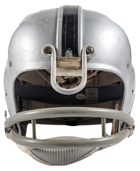 Early 1970s Jim Otto Game Used, Signed & Inscribed Oakland Raiders Helmet (PSA/DNA & SGC) 